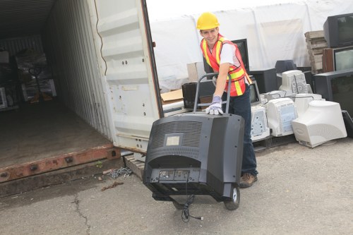 Professional handling of hazardous waste materials